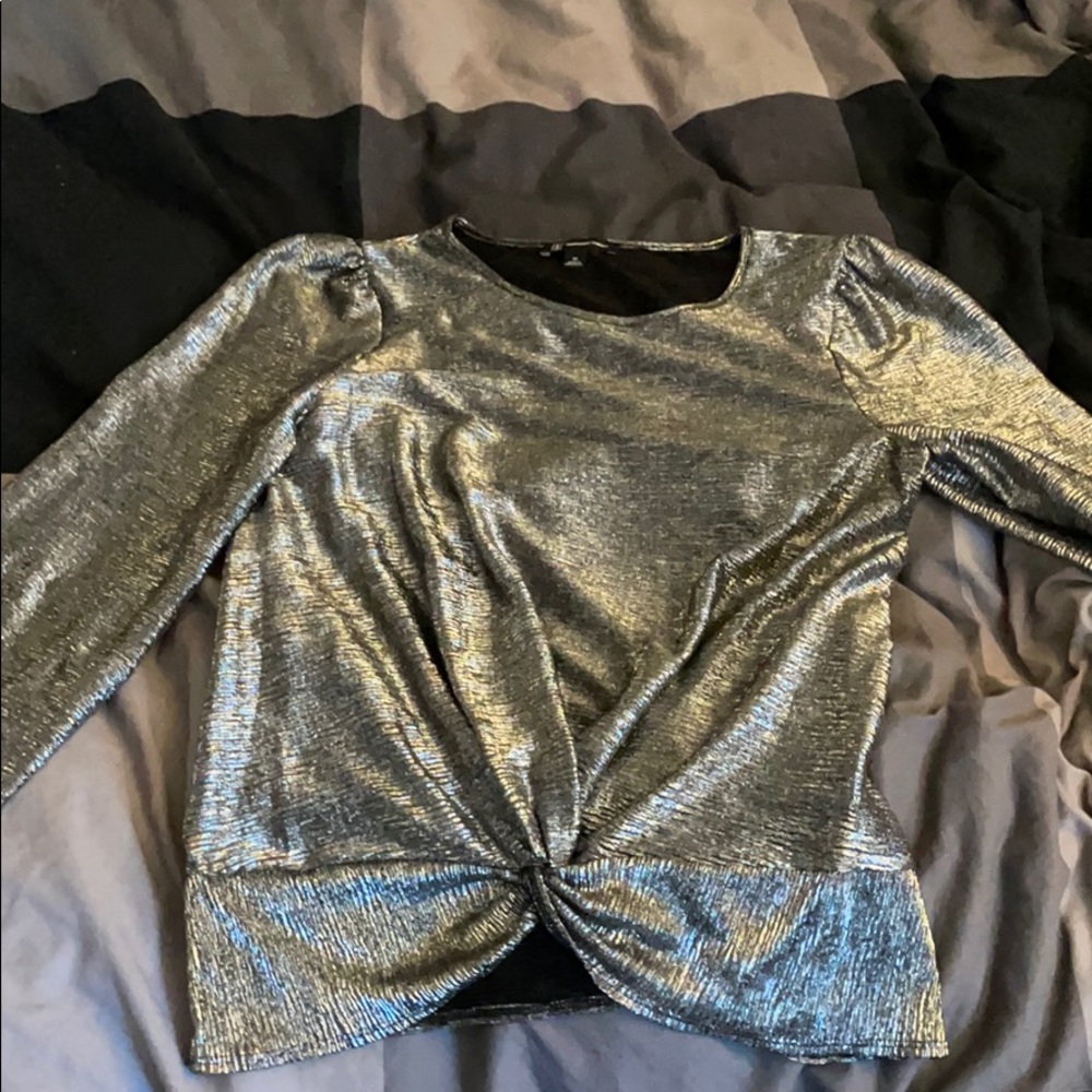INC shiny top